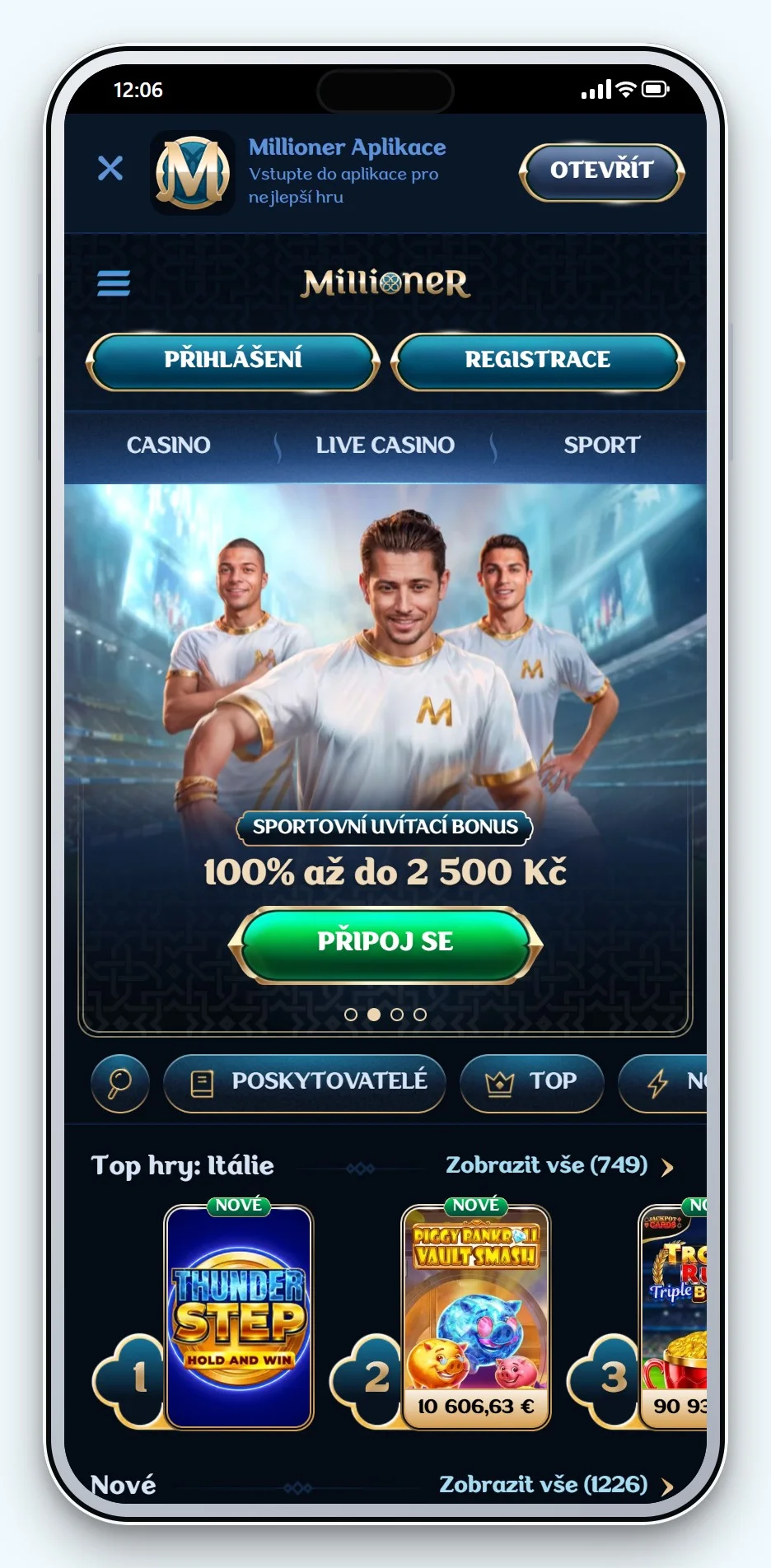 rychlá platba casino: Millioner na mobilu, lobby